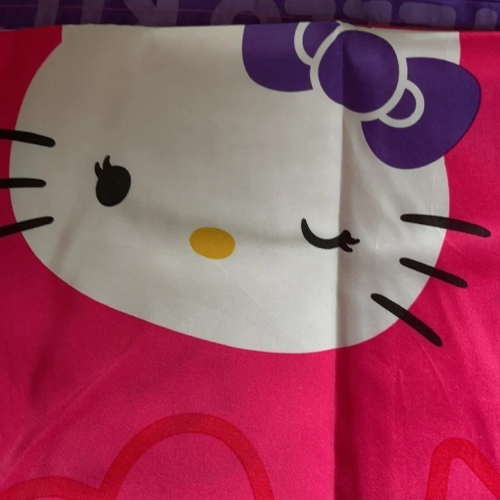HELLO KITTY FABRIC SHOWER CURTAIN